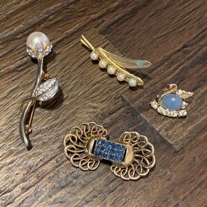 Vintage Pins Antique Brooch Bundle